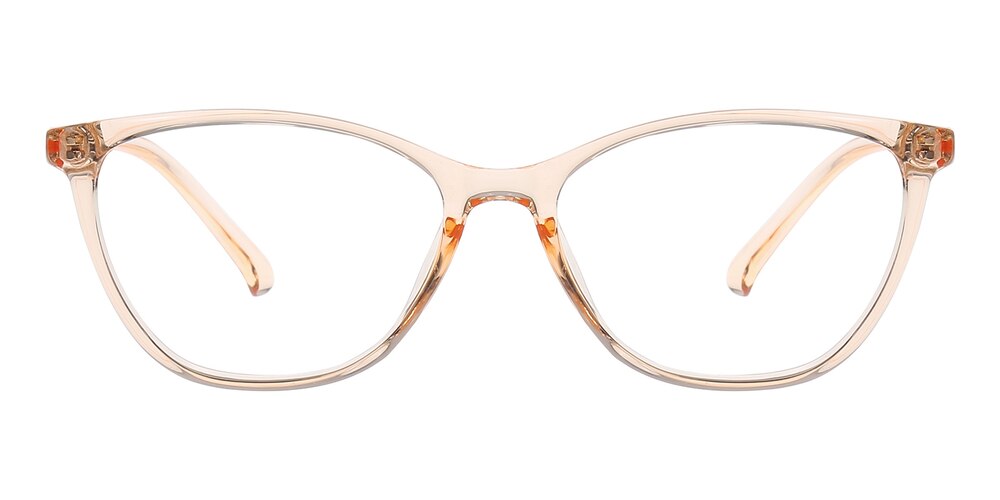 Gladys Light Orange Cat Eye TR90 Eyeglasses