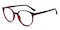 Alger Red Tortoise Round TR90 Eyeglasses