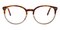 Daikon Tortoise/Brown Round Acetate Eyeglasses