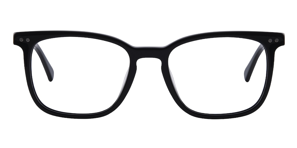 Osborn Black Rectangle Acetate Eyeglasses