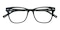 Pitta Black Rectangle Acetate Eyeglasses
