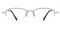 Wordsworth Brown Oval Titanium Eyeglasses