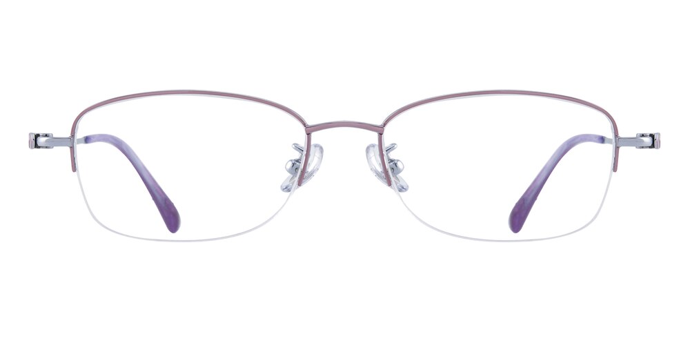 Wordsworth Pink Oval Titanium Eyeglasses