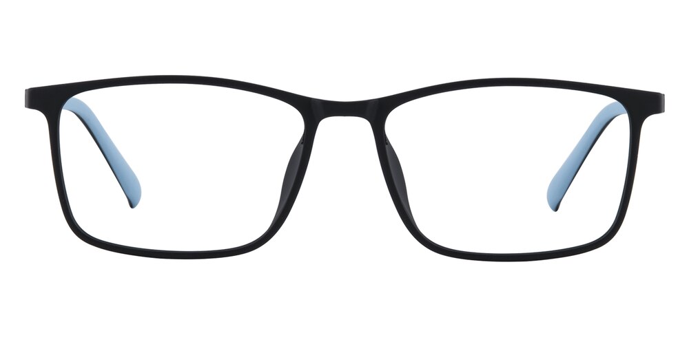 Jodian Black/Blue Rectangle TR90 Eyeglasses