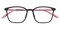 Arad Black/Pink Square TR90 Eyeglasses