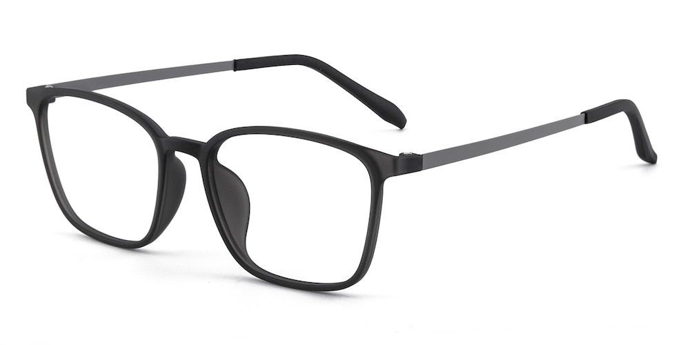 Arad Black/Gunmetal Square TR90 Eyeglasses