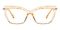 Eileen Crystal|Orange Cat Eye TR90 Eyeglasses