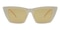 Bridget Cream Cat Eye Plastic Sunglasses