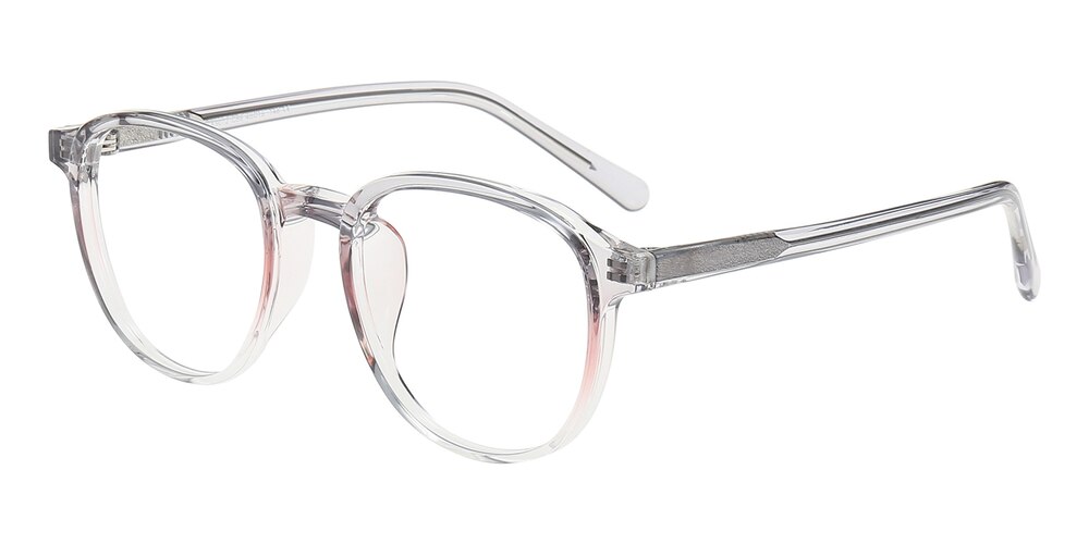 Edwina Gray/Pink Oval TR90 Eyeglasses