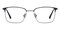 Charley Black/Gunmetal Rectangle Titanium Eyeglasses