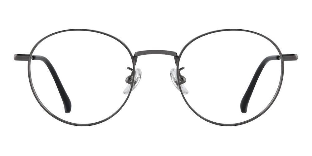Greenwich Gunmetal Round Titanium Eyeglasses