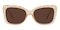 Agnes Orange Cat Eye TR90 Sunglasses