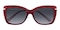 Agnes Red Cat Eye TR90 Sunglasses