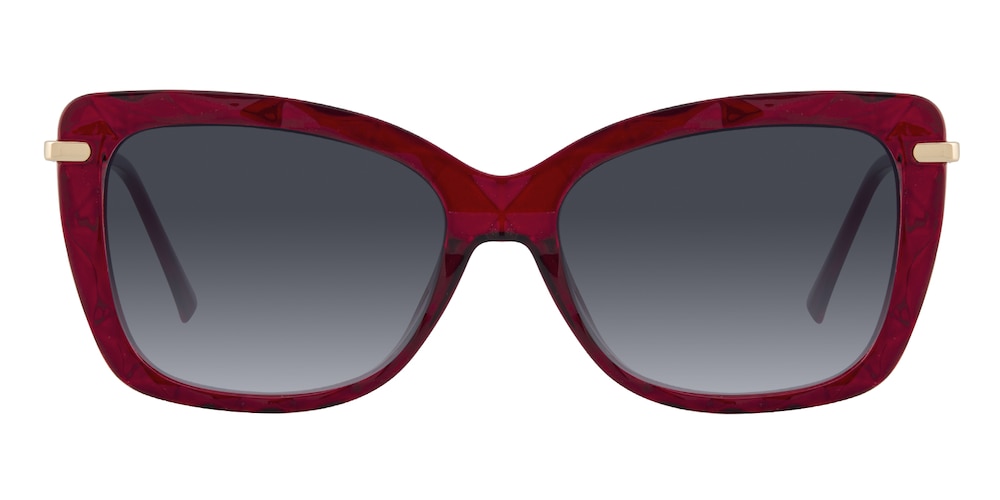Agnes Red Cat Eye TR90 Sunglasses