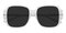 Clementine Crystal Square TR90 Sunglasses