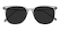 Monterey Gray Rectangle TR90 Sunglasses