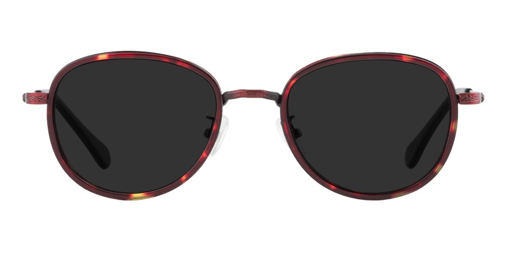 West Red/Tortoise Aviator Acetate Sunglasses