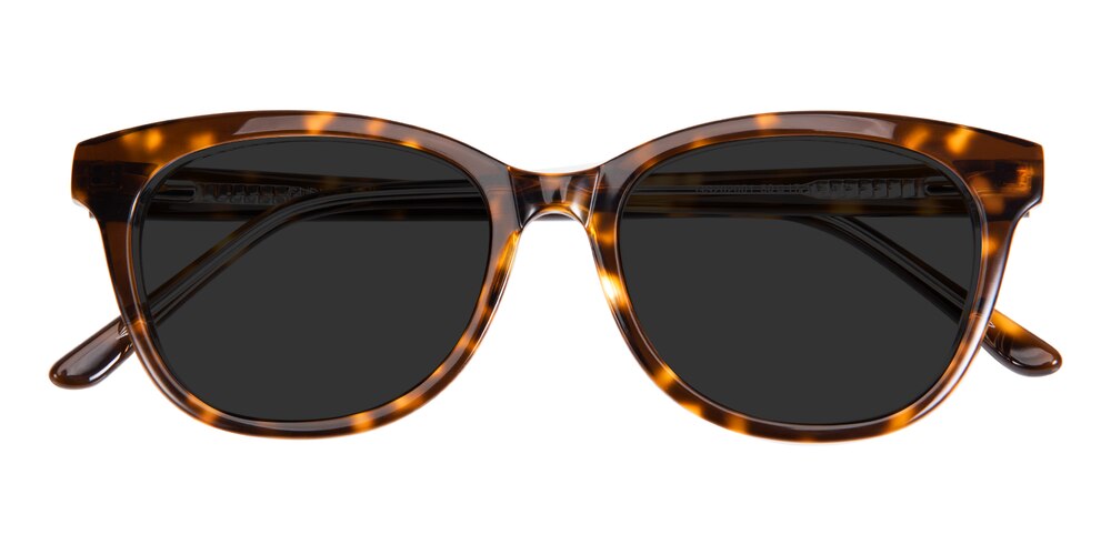 Karen Tortoise Oval Acetate Sunglasses