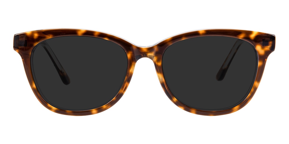 Karen Tortoise Oval Acetate Sunglasses