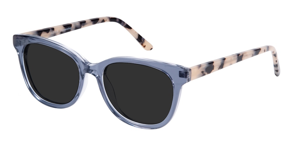 Karen Gray/Petal Tortoise Oval Acetate Sunglasses