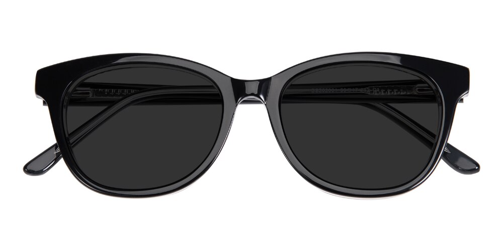 Karen Black Oval Acetate Sunglasses