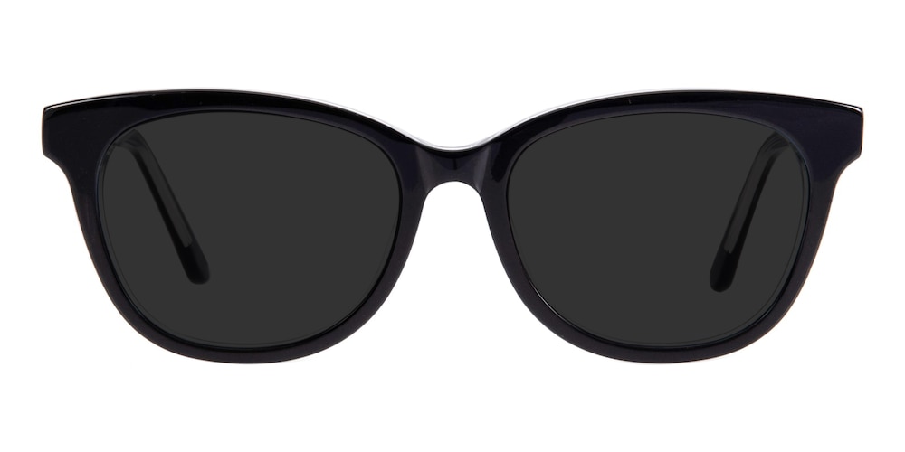 Karen Black Oval Acetate Sunglasses