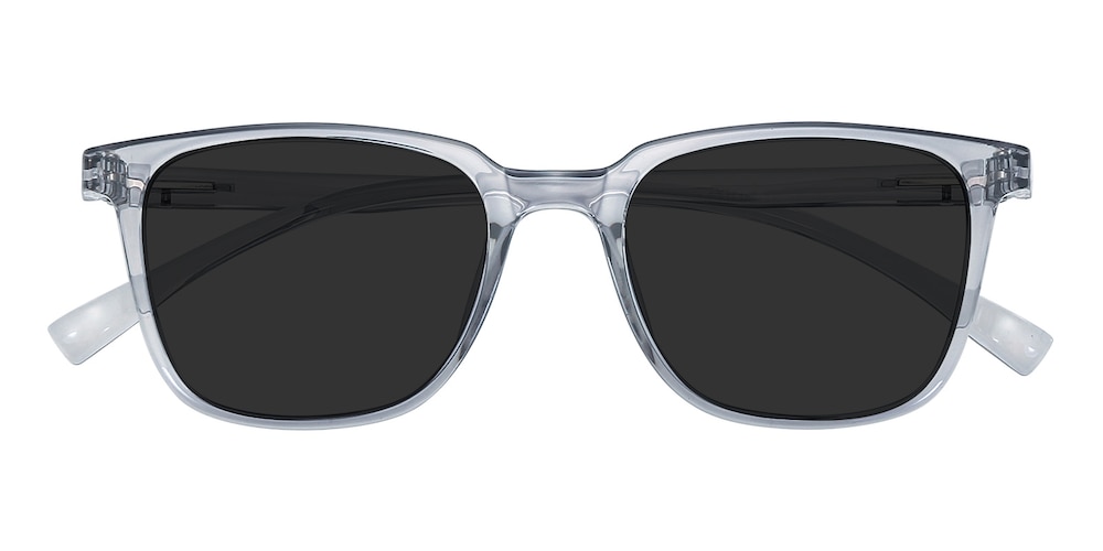 TerreHaute Gray Rectangle TR90 Sunglasses