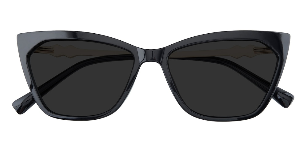 Nicola Black Cat Eye TR90 Sunglasses