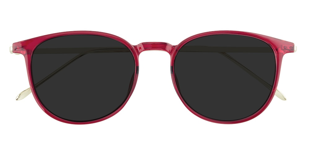 Patricia Red/Golden Oval TR90 Sunglasses