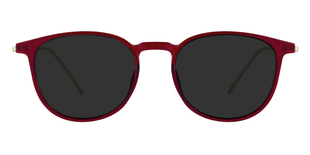Patricia Red/Golden Oval TR90 Sunglasses