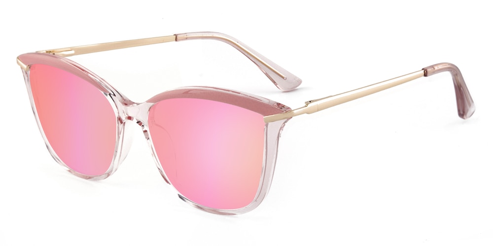 Zenobia Pink Cat Eye TR90 Sunglasses