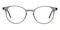 Astoria Gray/Yellow Round Acetate Eyeglasses