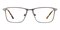 Arnold Gunmetal Rectangle Metal Eyeglasses