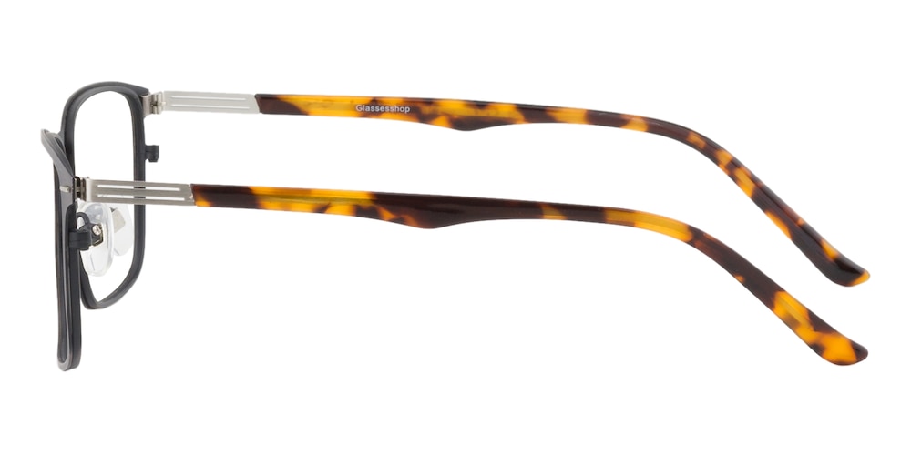 Arnold Gunmetal Rectangle Metal Eyeglasses