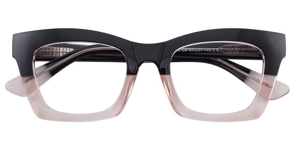 Cornelia Black/Pink Cat Eye TR90 Eyeglasses