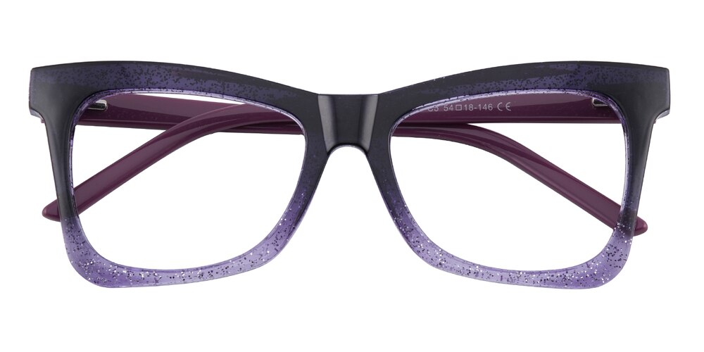 Evelyn Purple Cat Eye TR90 Eyeglasses