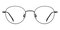 Alexia Black Oval Titanium Eyeglasses