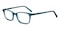 Union Cyan Rectangle Acetate Eyeglasses