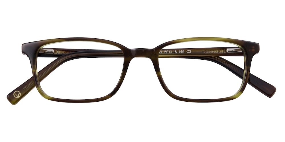 Union Brown Rectangle Acetate Eyeglasses