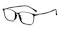 McAlester Black Rectangle Ultem Eyeglasses