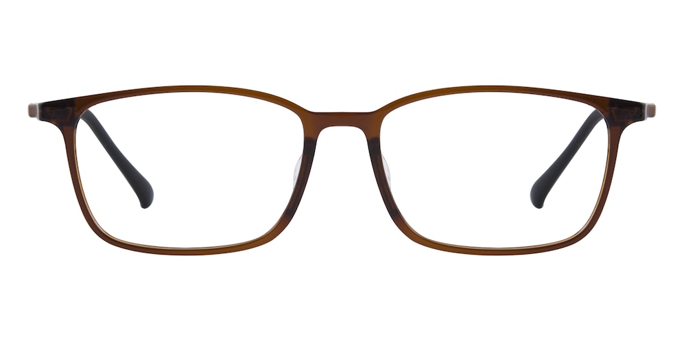 McAlester Brown Rectangle Ultem Eyeglasses