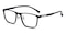 Andrew MBlack Rectangle Ultem Eyeglasses