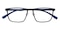 Andrew Black/Blue Rectangle Ultem Eyeglasses