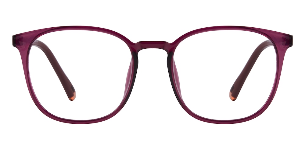 Hamilton Burgundy Square Ultem Eyeglasses