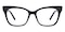 Jenny Black Cat Eye TR90 Eyeglasses