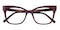 Jenny Burgundy Cat Eye TR90 Eyeglasses