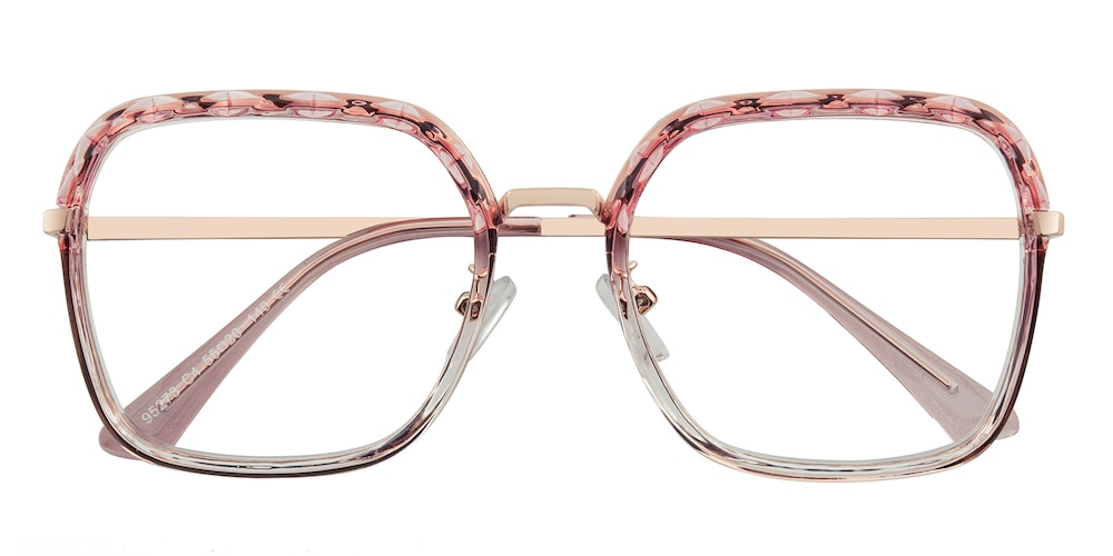 Linda Pink/Golden Square TR90 Eyeglasses