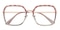 Linda Pink/Golden Square TR90 Eyeglasses