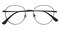 Paterson Black Oval Titanium Eyeglasses