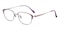 Lima Silver/Purple Cat Eye Titanium Eyeglasses